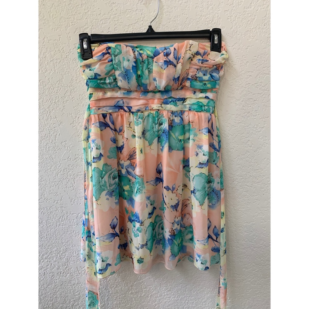 Three Pink Hearts Trixxi Pink Floral Dress Size: 3